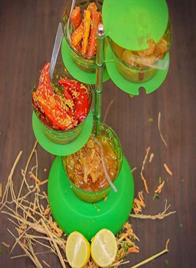Swami Enterprise 360 Degree Rotating Pickle Spice Tower Rack,4 in 1 Multipurpose Pickle jar Pickle Tower Set,Spice Rack Storage Pickle Box Container - Image 5